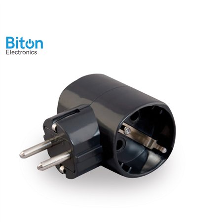 T razvodnik crne boje sa uzemljenjem