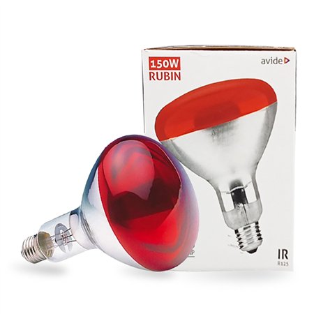 Infra red sijalica sa abažurom crvene boje