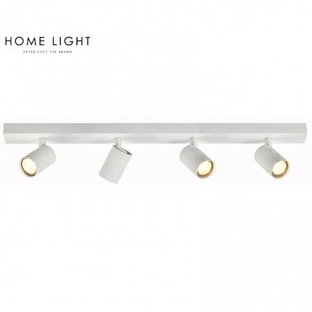 Plafonska spot svetiljka u beloj boji sa 4 reflektora