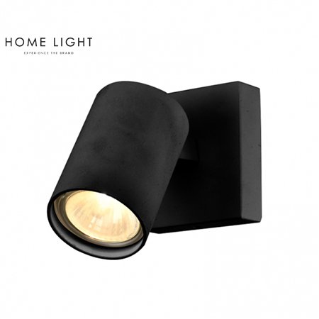 Spot lampa u crnoj boji sa jednim sijaličnim grlom tip GU10.