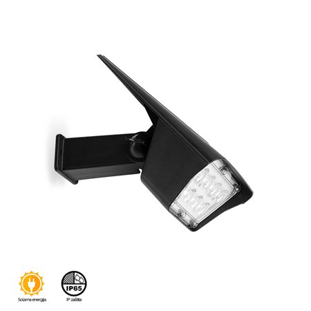 Multifunkcionalna solarna svetiljka koja se može montirati i na zid ili postavitu u zemlju. Pokretna glava svetiljke.