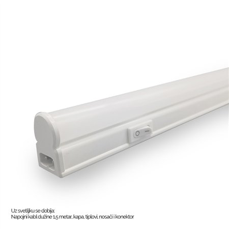 LED SVETILJKA KL T5 0,3m 4W 6500K PREKIDAČ BELA