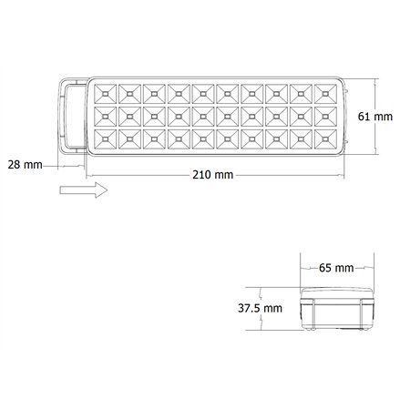 PANIK SVETILJKA LE516 LED