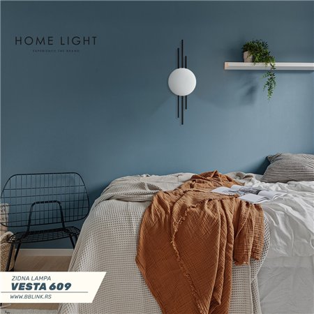 VESTA 609 ZIDNA LAMPA LED 10W 3000K CRNA