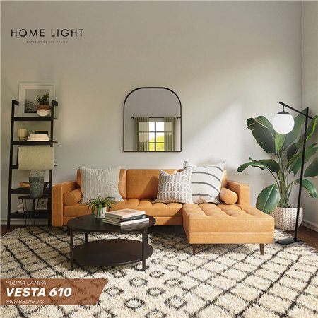 VESTA 610 PODNA LAMPA 1*E27 CRNA