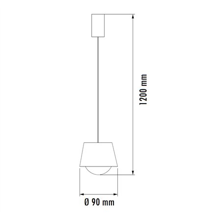 VESTA 616 VISILICA 5W 3000K BRAON