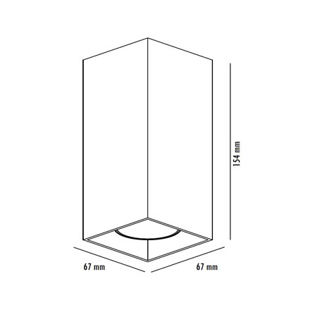 Zidna spot svetiljka crne boje