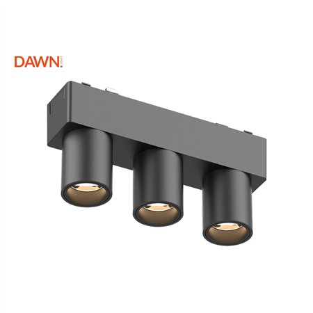 Magnetic led slim lampa sa 3 usmerena spot reflektora crne boje