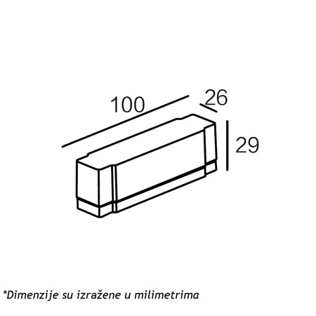 Magnetic slim skrivač kabla za magnetnu šinsku rasvetu