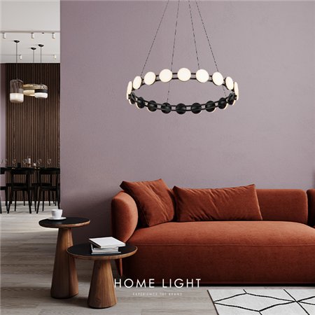 LUNA 226 LUSTER 61W 3000K CRNA