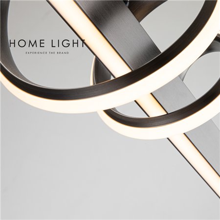 Led visilica u kombinaciji crne i sive boje