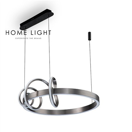 Led visilica u kombinaciji crne i sive boje