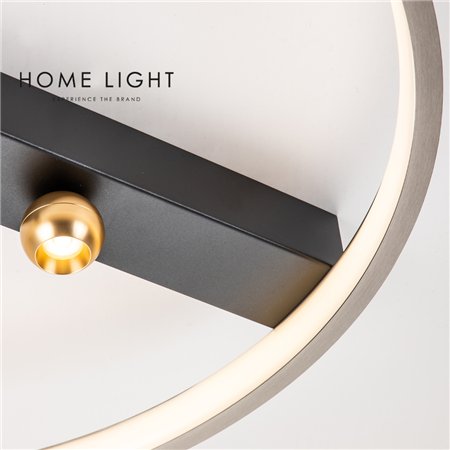 LUNA 233 PLAFONSKA SVETILJKA 29W 3000K SIVA/ZLATO