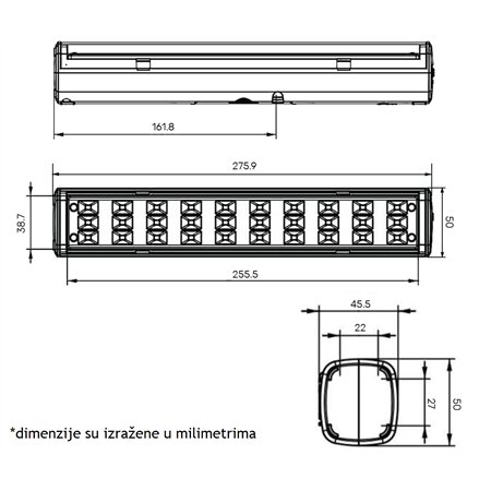 PANIK SVETILJKA 30LED SMD