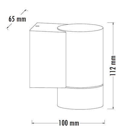 Zidna lampa za spoljnu upotrebu