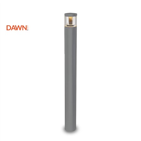 LED baštenska svetiljka u sivoj boji sa aluminijumskim telom i toplo belom bojom svetla. Snaga 12W