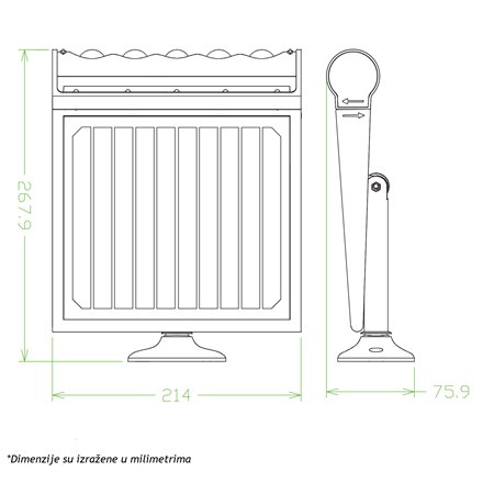 SOLARNA LED SVETILJKA LD SSL 8W