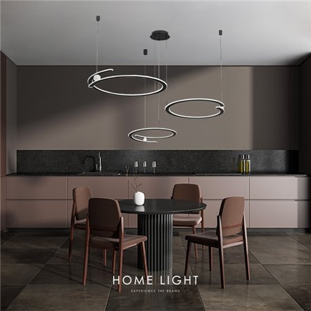 LUNA 264 LUSTER 120W 3000K CRNA