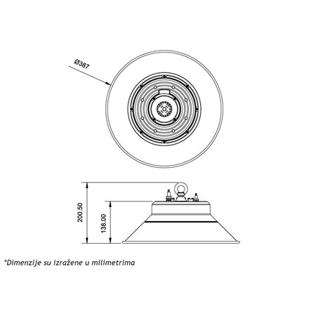 potrošnje i snage 80W i 130Lm/W.