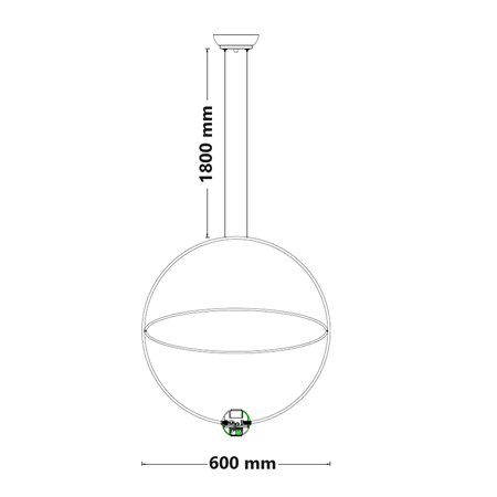 ARIA 26 VISILICA 27W 3000K MESING