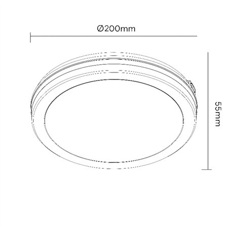 LED PLAFONJERA X09-200-15W 3000/4000/6500K IP65 DRVO