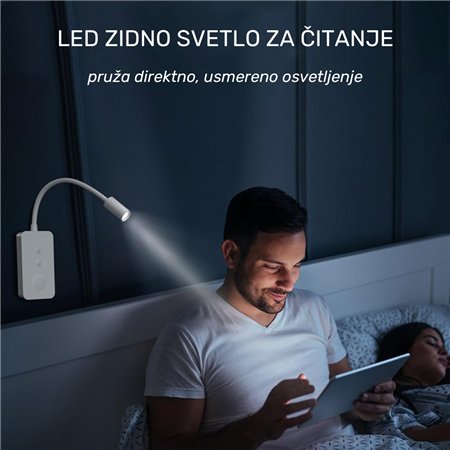 Zidna lampa sa 4 nivoa osvetljenja i 4 boje temperature svetlosti.