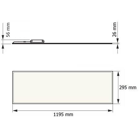 Najnoviji model LED panela dimenzija 120*30cm sa pozadinskim osvetljenjem (backlight).