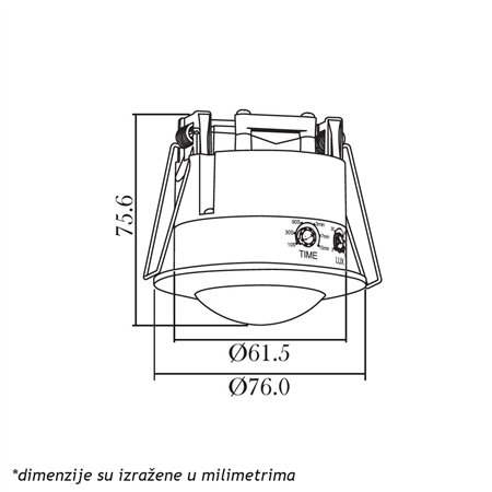SENZOR ST302 (ST41) CRNI