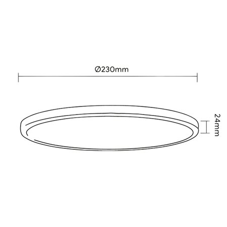 LED PLAFONJERA LV 18W 2800K/4000K/6000K CRNA