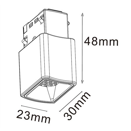 MAGNETIC SVETILJKA LEDR20-1.5W 3000K 24° 48V DC