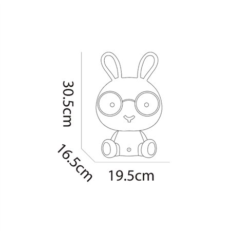 DEČIJA STONA LAMPA BS3101 RGB BELA