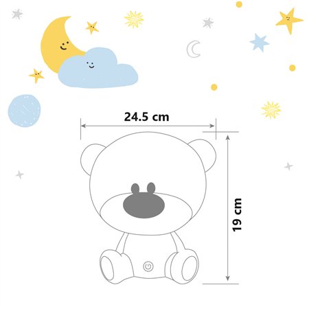 DEČIJA STONA LAMPA BS3102 RGB BELA