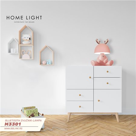 BLUETOOTH ZVUČNIK-LAMPA M3301 2W PINK