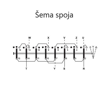 GREBENASTI PREKIDAČ 63-12-U ZVEZDA-TROUGAO 63A