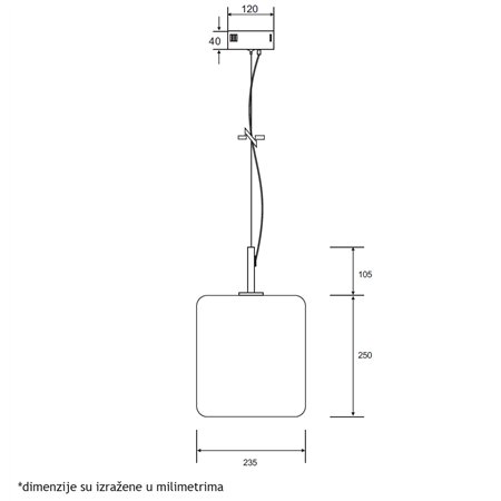 LUNA 282 VISILICA 10.5W 3000K