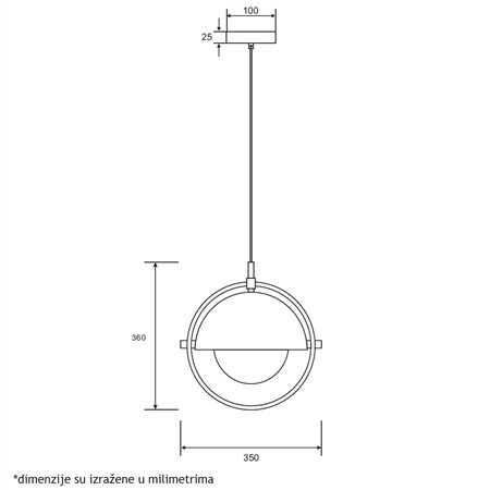 LUNA 290 VISILICA 1*E27
