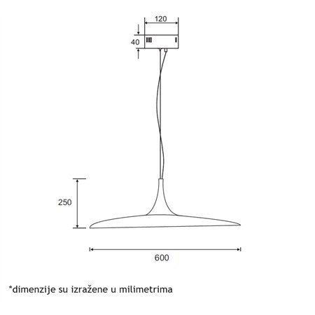 ARIA 50 VISILICA 12W 3000K