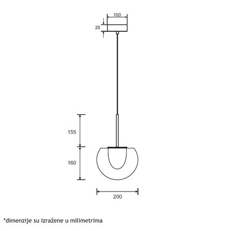 ARIA 56 VISILICA 7W 3000K