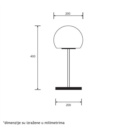 ARIA 58 STONA LAMPA 7W 3000K