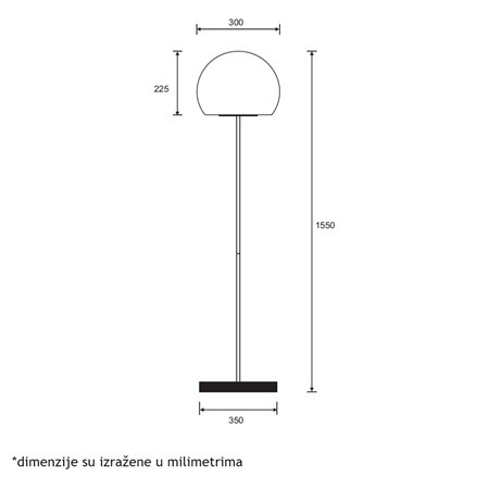 ARIA 59 PODNA LAMPA 12W 3000K