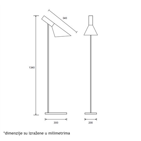 LUNA 296 PODNA LAMPA 1*E27