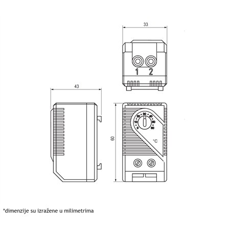 TERMOSTAT KTO 011 (NC)