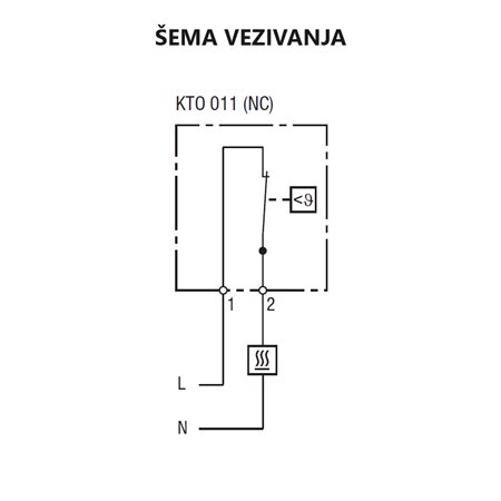 TERMOSTAT KTO 011 (NC)