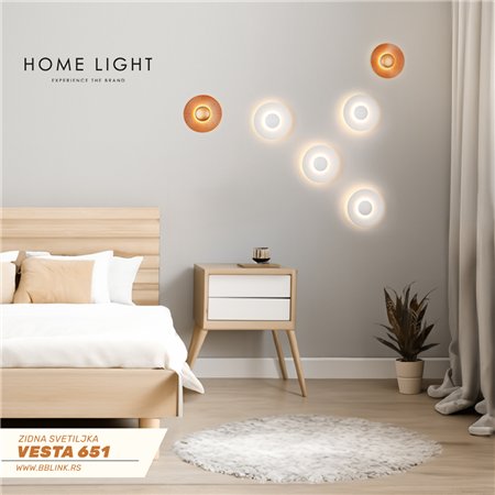 moderna zidna lampa snage 8W